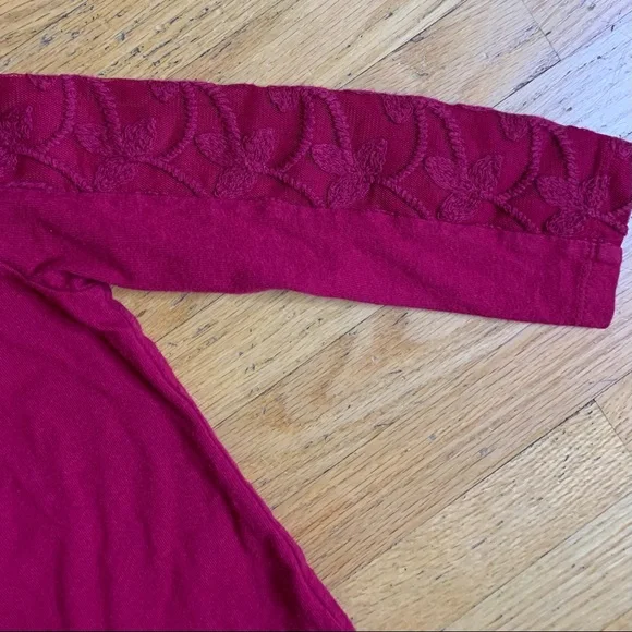 baby Gap Burgundy Crewneck Long Sleeved Shirt Toddler Girl Size 3 - Picture 10 of 11